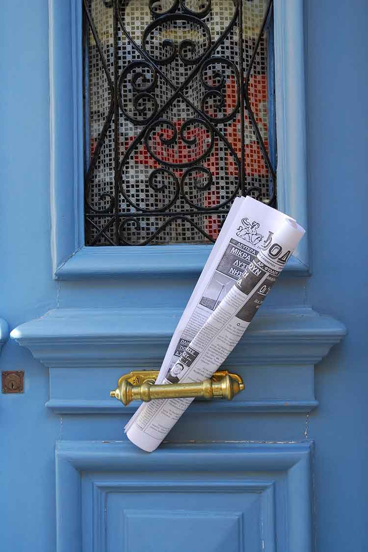 Newspaper, Door